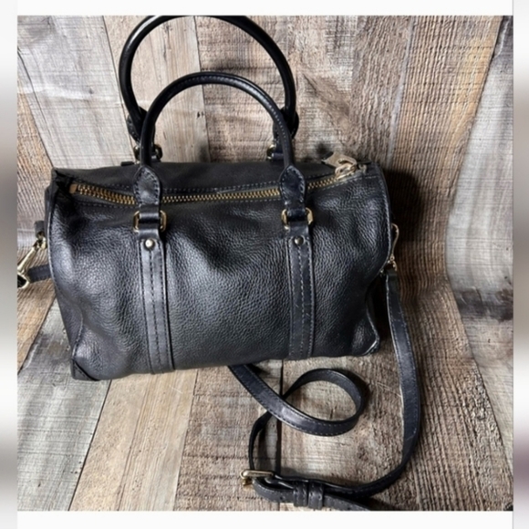 Authentic Burberry Black Leather Handbag/Crossbody/Satchel - Picture 10 of 16